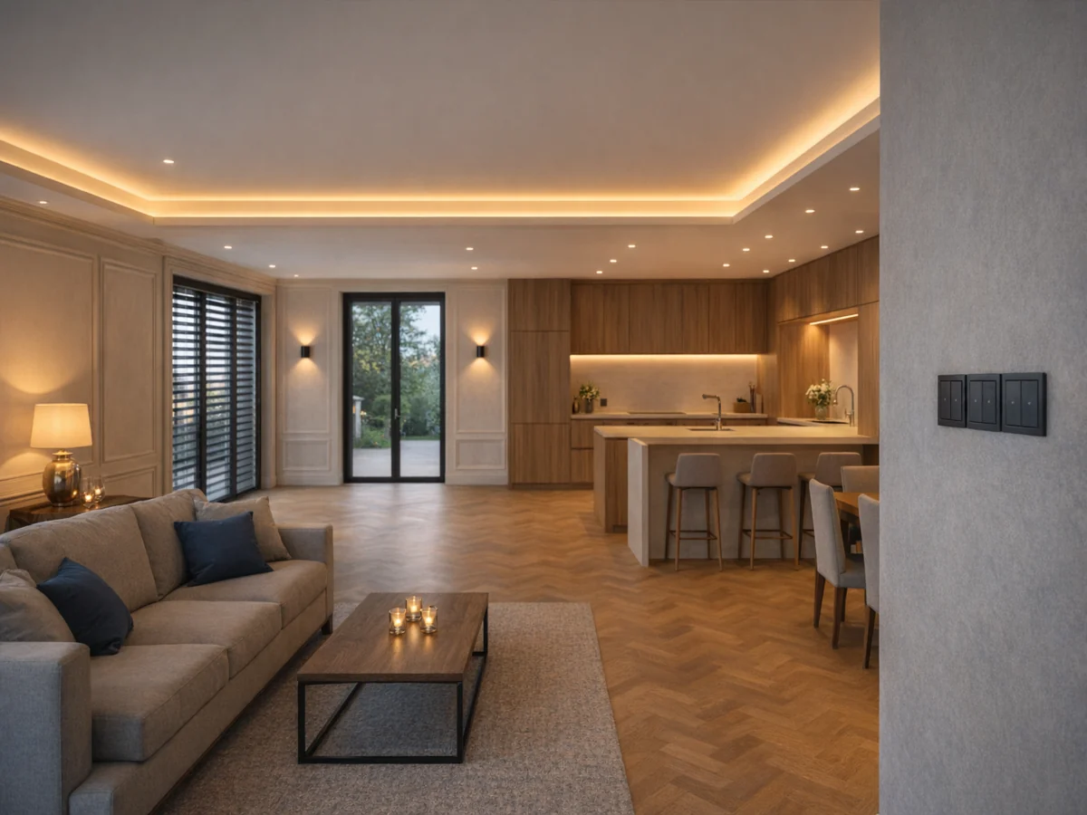 Realisation d'une installation electrique dans une maison neuve a Versailles