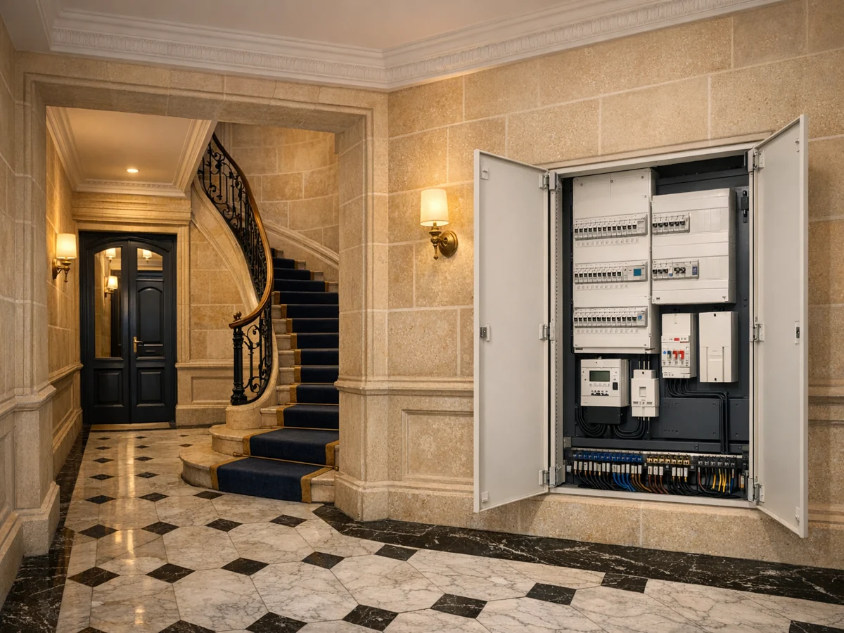 Mise aux normes electriques dans un immeuble a Versailles