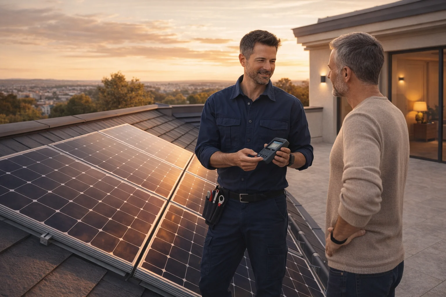 Installation solaire residentielle pour l'autoconsommation